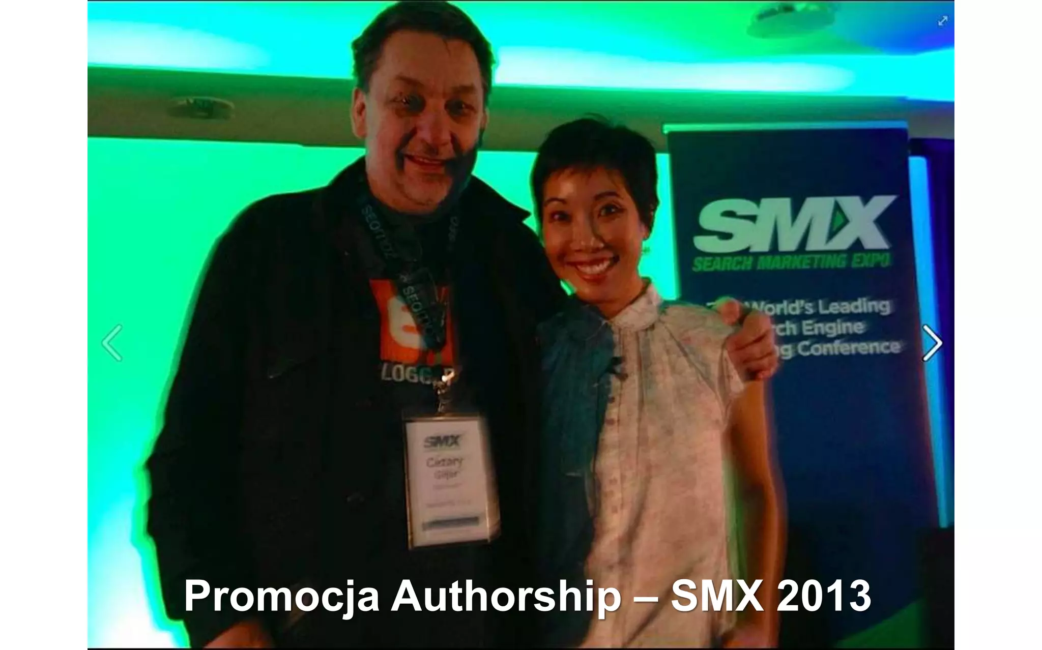 Promocja Authorship – SMX 2013
 
