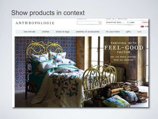 Show products in context

 