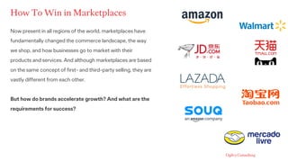 How To Win in Marketplaces
Now present in all regions of the world, marketplaces have
fundamentally changed the commerce l...