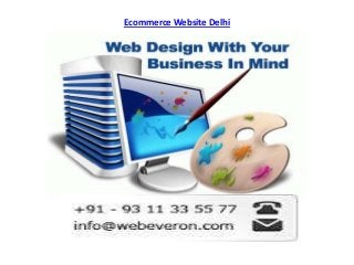 Ecommerce Website Delhi
 