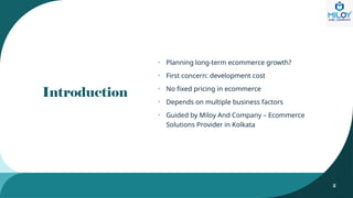 Ecommerce Website Development Cost in India | Miloy And Company Guide ...