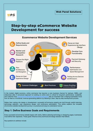 Ecommerce Website Development Services - Web Panel Solutions.pdf