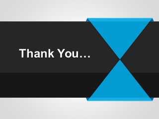 Thank You…
 
