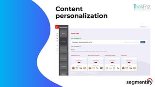 Content
personalization
 