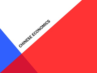 CHINESE ECONOMICS 