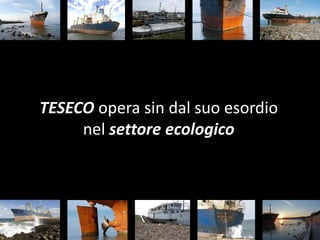 TESECO opera sin dal suo esordio
     nel settore ecologico
 