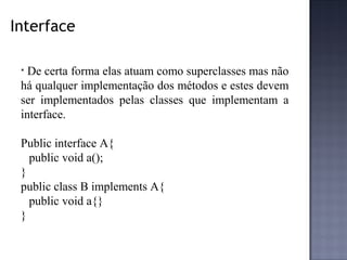Declarações e Controle de Acesso