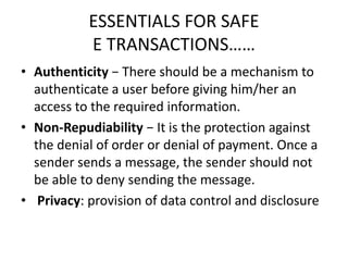 E commerce security | PPTX