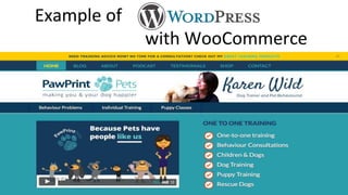 Example of
with WooCommerce
 