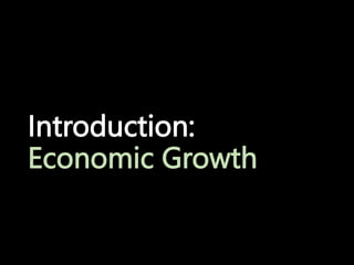 Introduction:
Economic Growth
 
