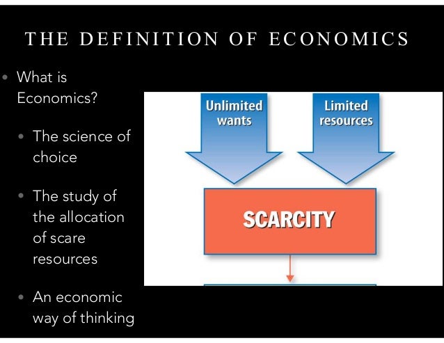 the science of scarcity and choice explain