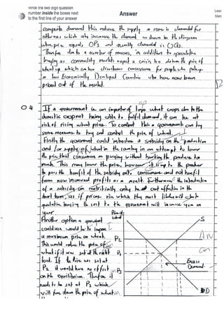 ECON1 Model Answer - JAN2012