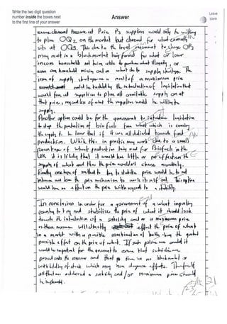 ECON1 Model Answer - JAN2012