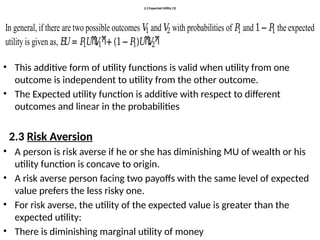 Rational Consumer Choice Under Risk and Uncertainty: Expected Utility ...