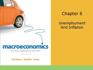 Chapter 6
Unemployment
And Inflation
.
 