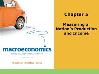 Chapter 5
Measuring a
Nation’s Production
and Income
 