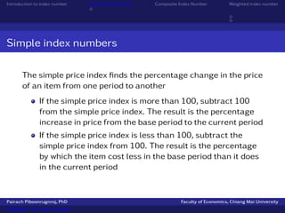 Simple Index Method Econ304 2 - Index Number | PDF