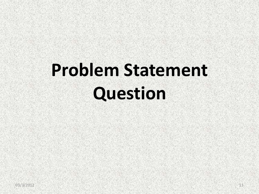 Econ 7999 Research Methodology problem Statement