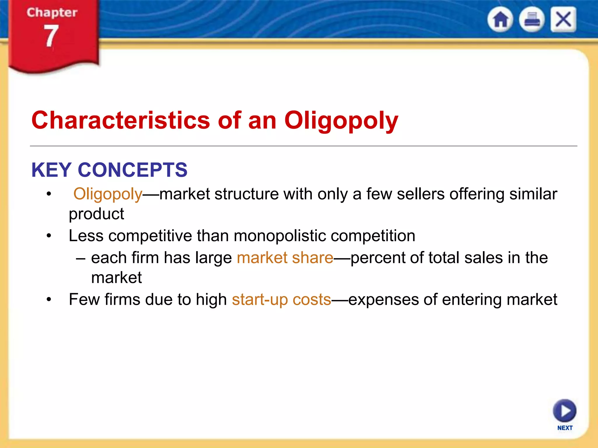 Econ ch07 market structures  PPTX