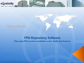Magnitude FPA Repository Software (The only FPA product available under SaaS distribution) 