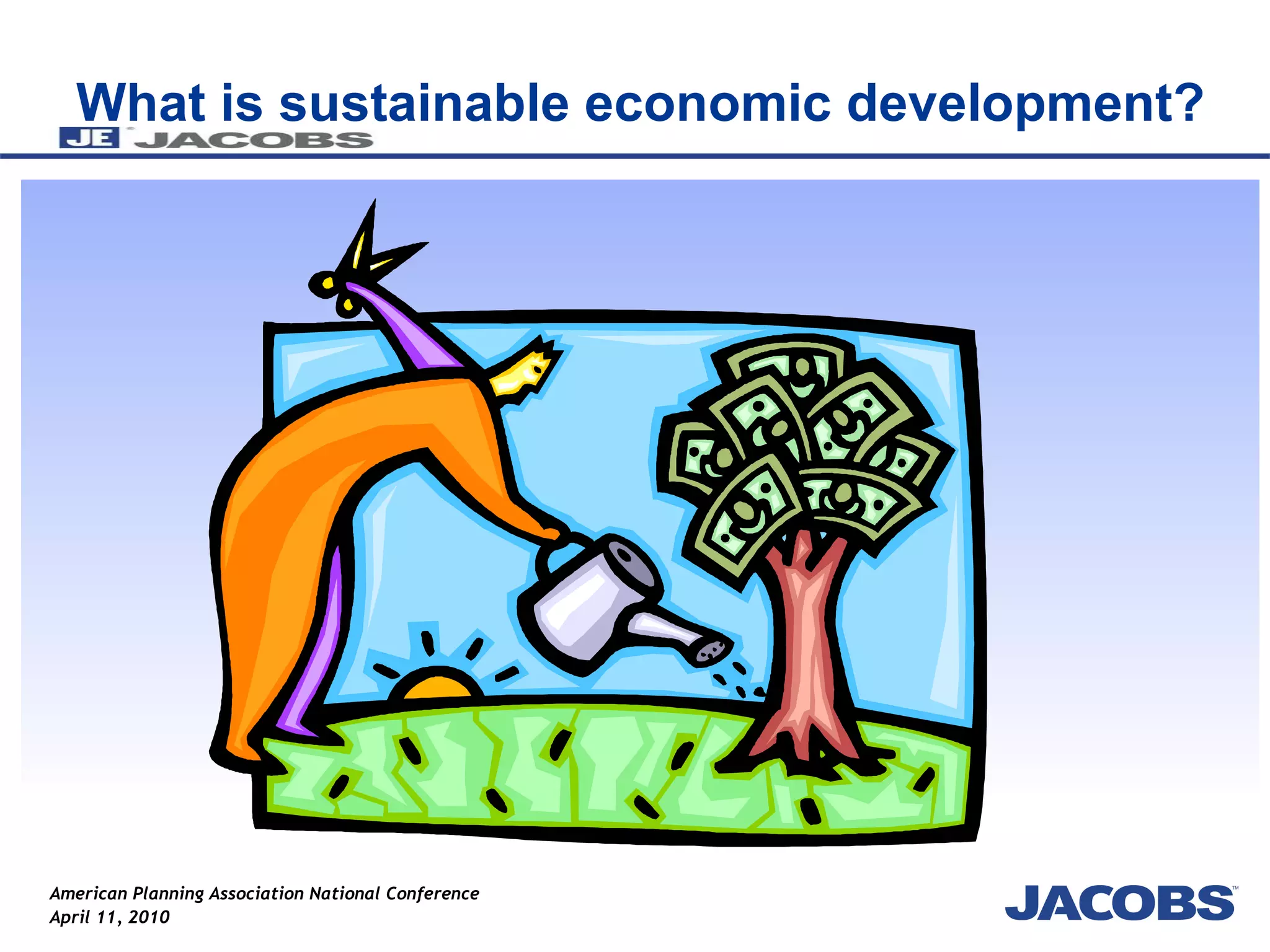 What is sustainable economic development? 