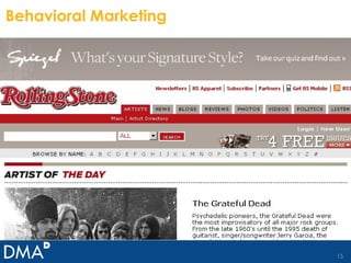 Behavioral Marketing 