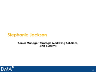 Stephanie Jackson Senior Manager, Strategic Marketing Solutions, Zinio Systems 