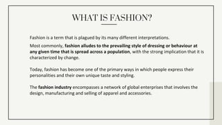Econimics of fashion