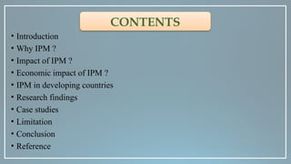 econokic impact of ipm in developing countries.pptx