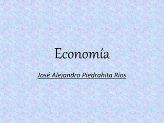 Economía
José Alejandro Piedrahita Rios
 