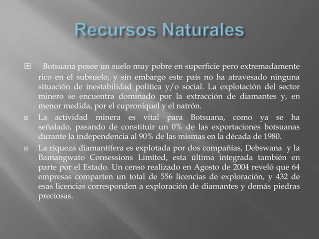 Economía de botsuana PPT