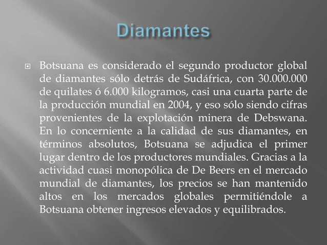 Economía de botsuana PPT