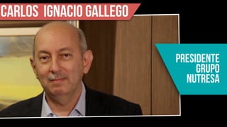 carlos ignacio gallego
presidente
grupo
nutresa
 