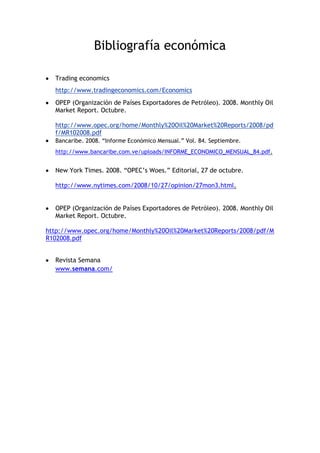 Economía venezolana