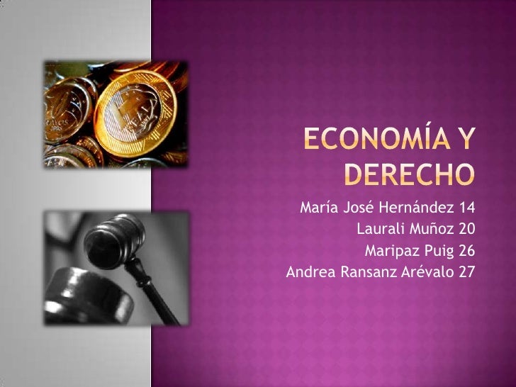 Economía y derecho