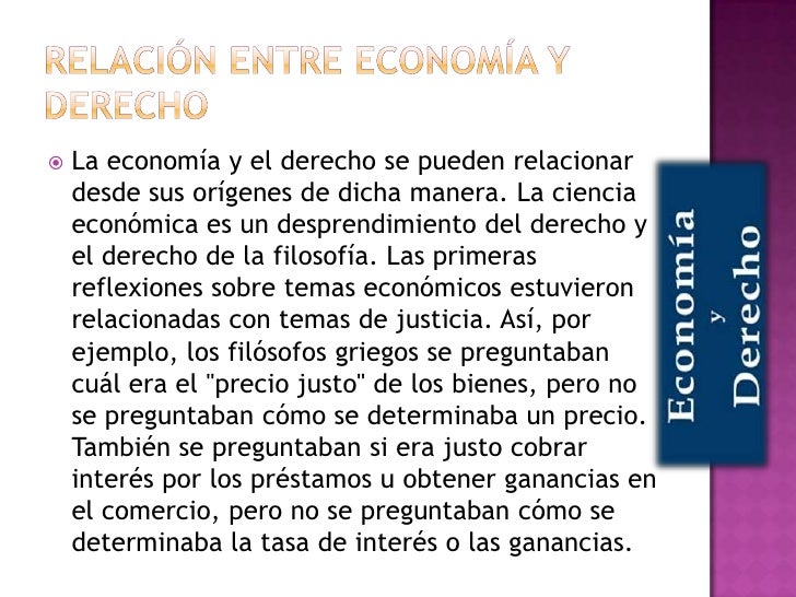 Economía y derecho