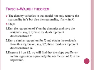 Econometics - lecture 22 and 23 | PPTX