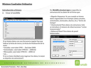 El número de variables (4)