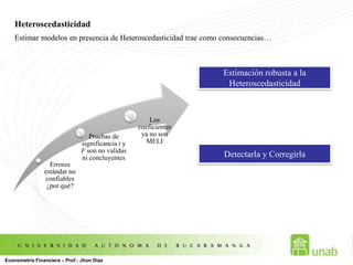  La variable dependiente debe ser la misma y debe estar expresada en las mimas unidades.