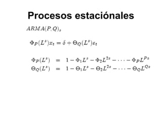 Procesos estaciónales
 