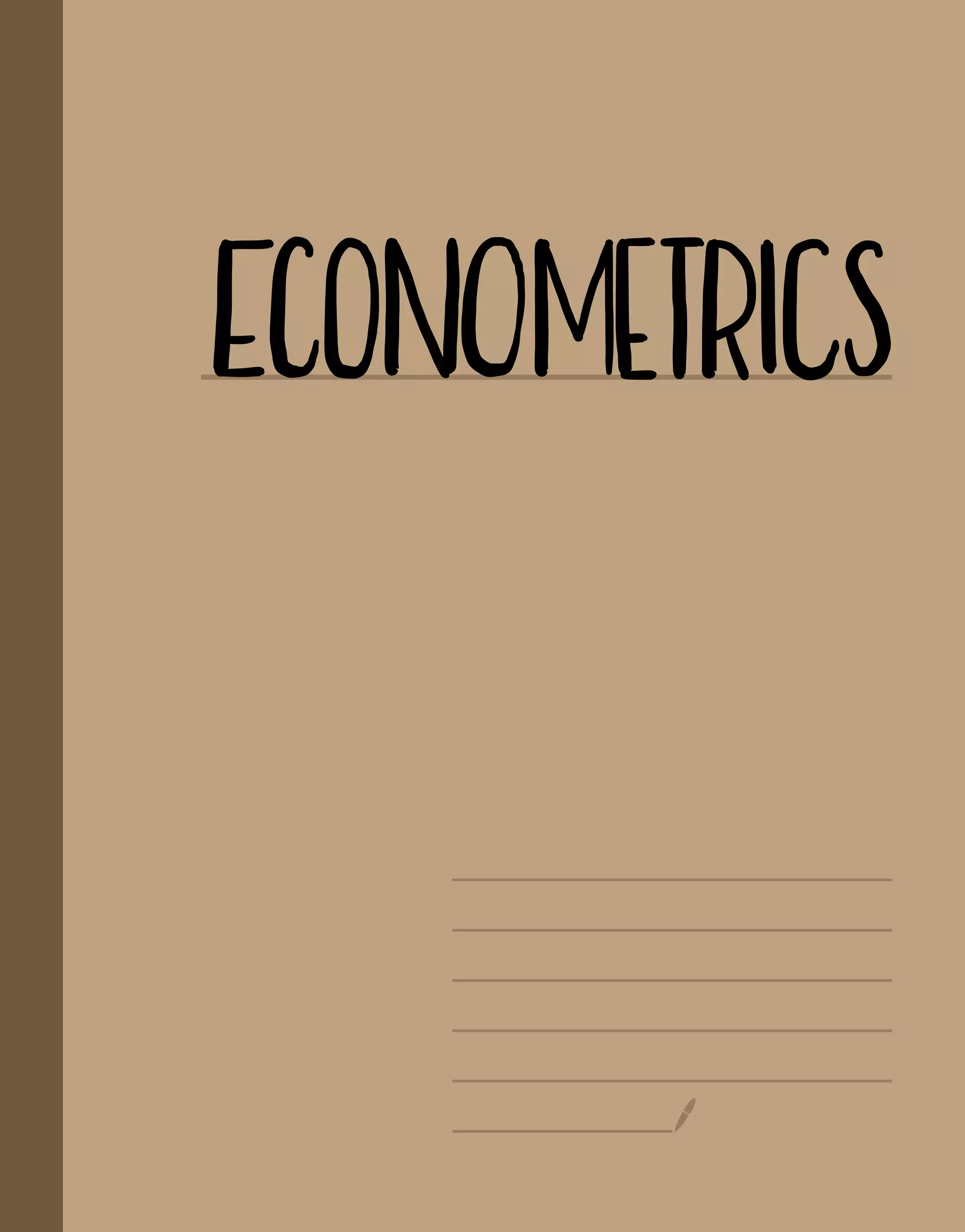 ECONOMETRICS
 