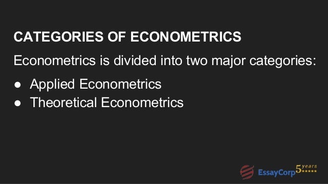 Econometrics assignment help