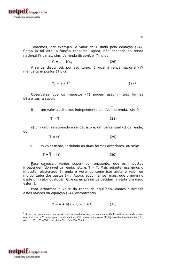 Economia Aula 7 A Macroeconomia Keynesiana