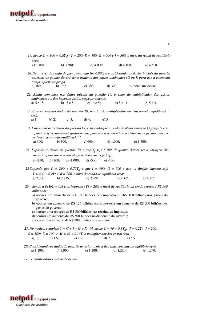 Economia Aula 7 A Macroeconomia Keynesiana