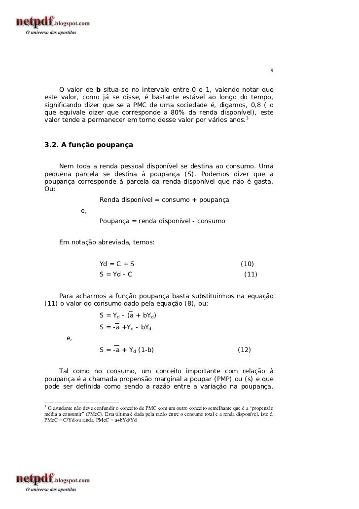 Economia Aula 7 A Macroeconomia Keynesiana