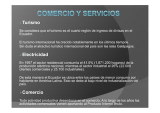 Economia Del Ecuador
