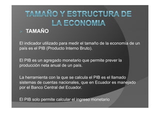 Economia Del Ecuador