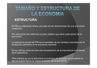 Economia Del Ecuador