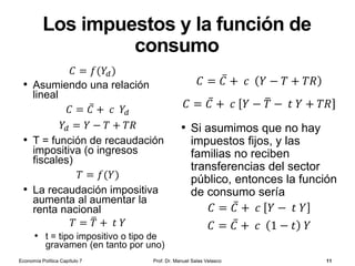 Dinero de curso legal
Prof. Dr. Manuel Salas Velasco 11
• Es aquél que el Estado ha declarado como
medio de cambio y como forma legal de cancelar
deudas (medio de pago con plena capacidad
liberatoria)
• El dinero de curso legal constituye lo que se
denomina circulación fiduciaria, formada por
los billetes y monedas que circulan en un país
• Fiduciario (del latín fiducia), significa fe o confianza
• El dinero de curso legal (o dinero fiduciario) se
sitúa, en parte, en forma de efectivo en manos
del público y, el resto, en poder del sistema
crediticio
Economía Política Capítulo 7
 