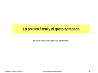 Dinero mercancía
• Son bienes generalmente
aceptados como medios
de cambio o pago, y
también son comprados o
vendidos como bienes
ordinarios
• Han sido los metales
preciosos oro y plata los que
con más frecuencia se han
utilizado como dinero
• Su valor intrínseco coincide
con su valor representativo
• Algunas características:
• Durabilidad
• Divisibilidad
• Transportable
• Homogeneidad
• Oferta limitada
Prof. Dr. Manuel Salas Velasco 9Economía Política Capítulo 7
 